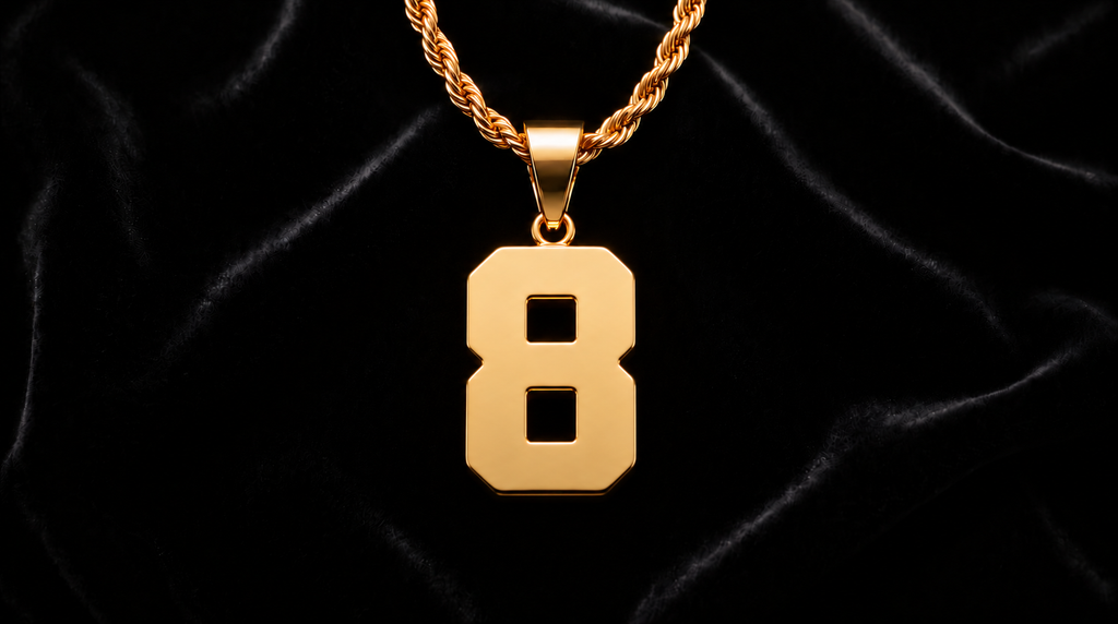 NUMBER PENDANT GOLD
