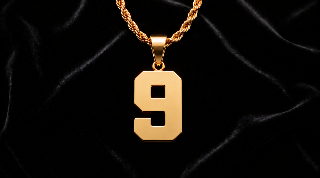 NUMBER PENDANT GOLD