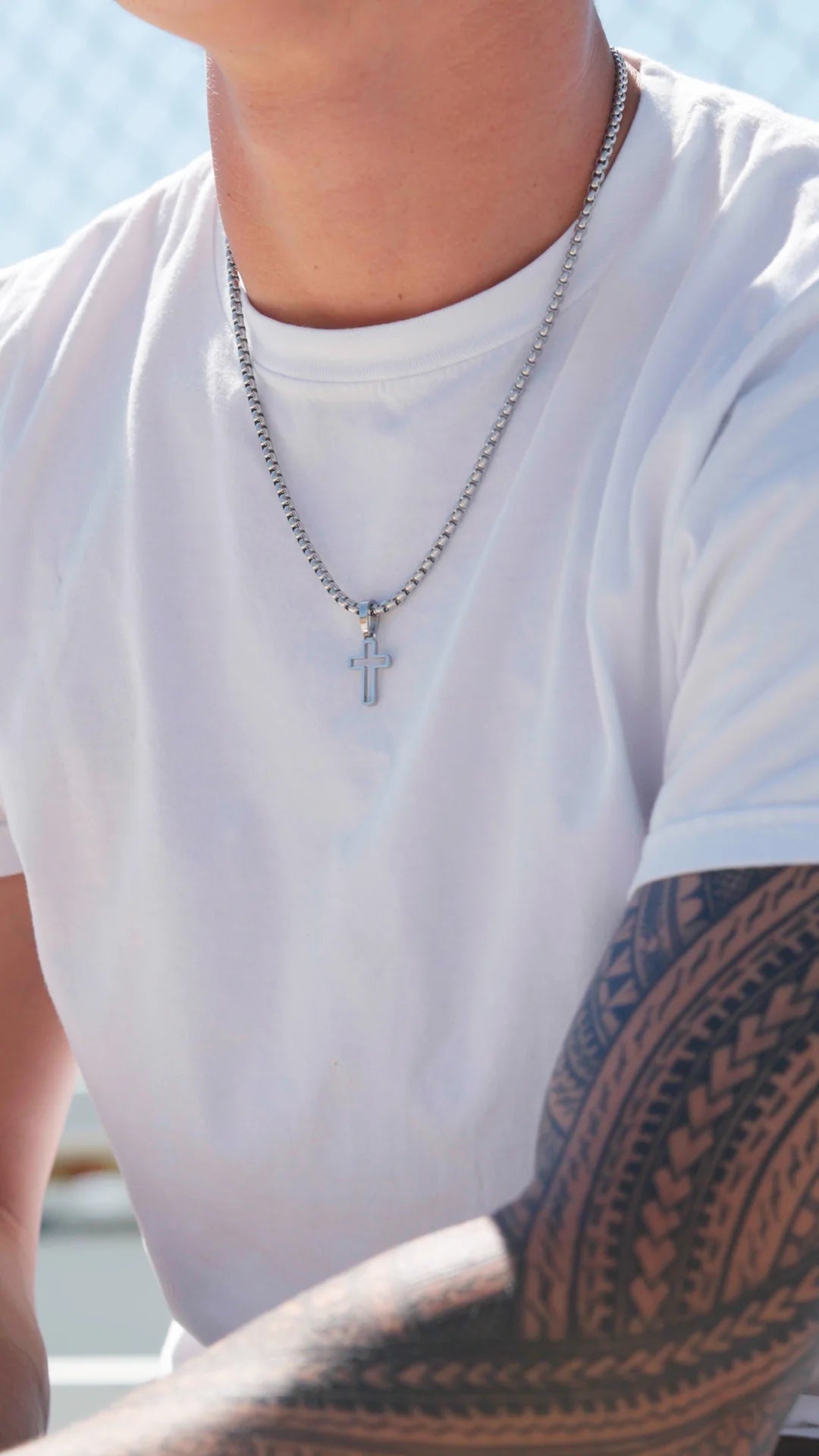 CROSS CHAIN SILVER