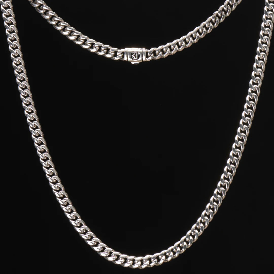 UNBREAKABLE CUBAN SILVER 6MM