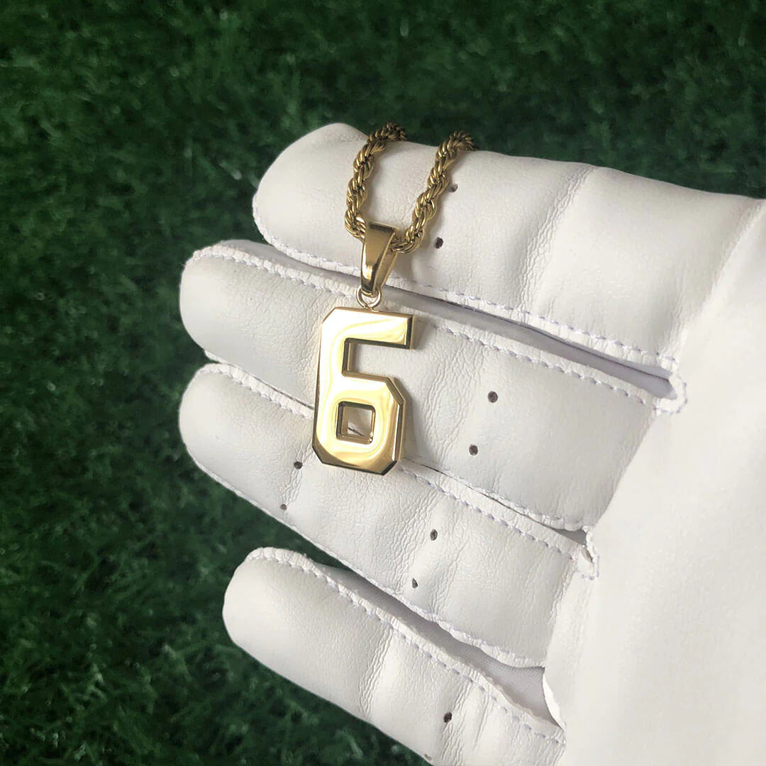 NUMBER PENDANT GOLD