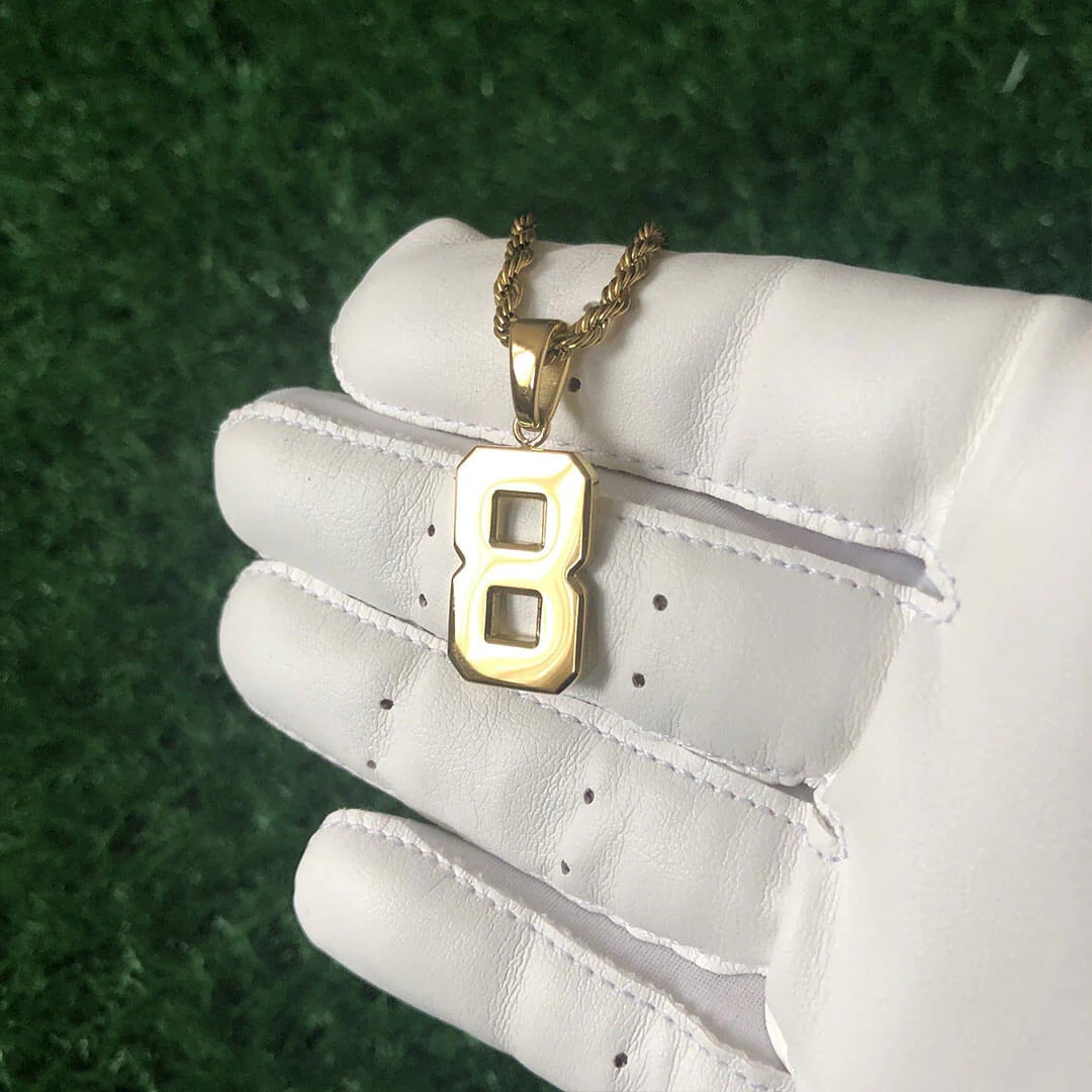NUMBER PENDANT GOLD