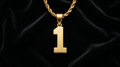 NUMBER PENDANT GOLD