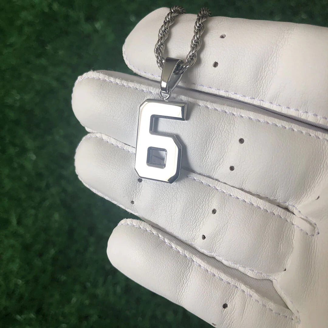 NUMBER PENDANT SILVER